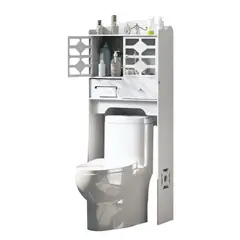GENERICO - Estante Organizador Toallero Baño Blanco