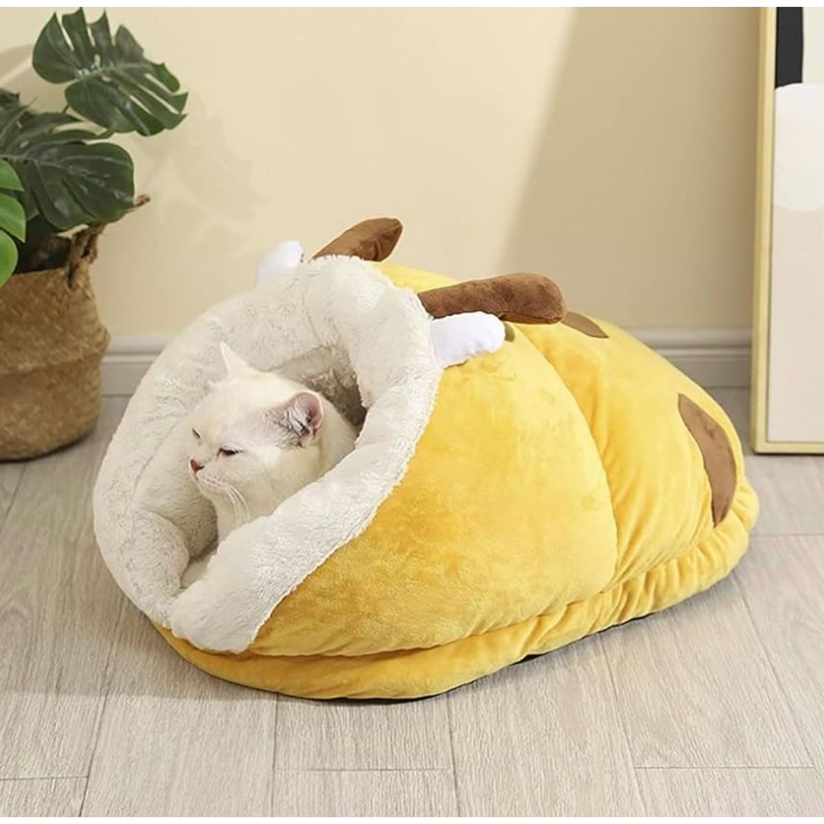 GENERICO - Camita Iglú Cueva Para Mascotas Gatos y Perros Pequeños