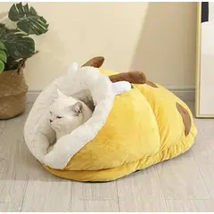 GENERICO - Camita Iglú Cueva Para Mascotas Gatos y Perros Pequeños