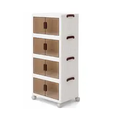 GENERICO - Organizador Modular Apilable 4 Niveles Madera