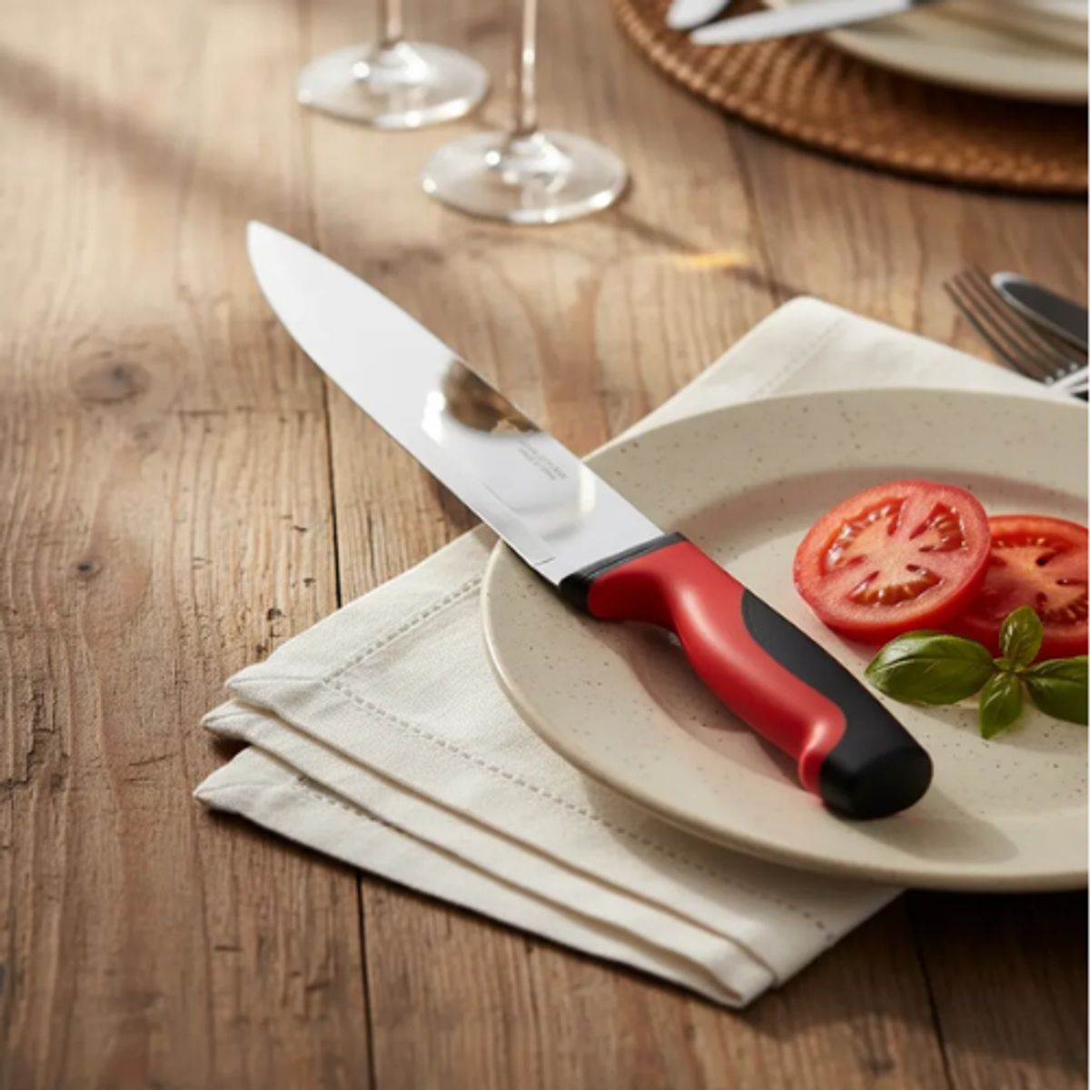 GENERICO - Caja De 12 Cuchillos Stainless Steel Acero Inoxidable