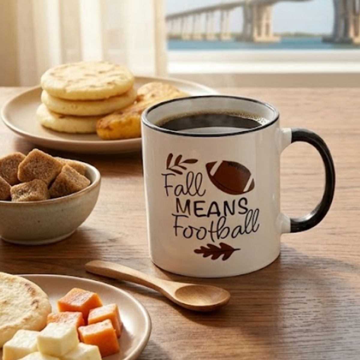 GENERICO - Taza de Cerámica 450ml - Diseño Otoño y Deporte