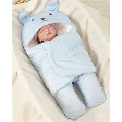 GENERICO - Saco de Dormir Térmico para Bebé Diseño Oso con Orejitas