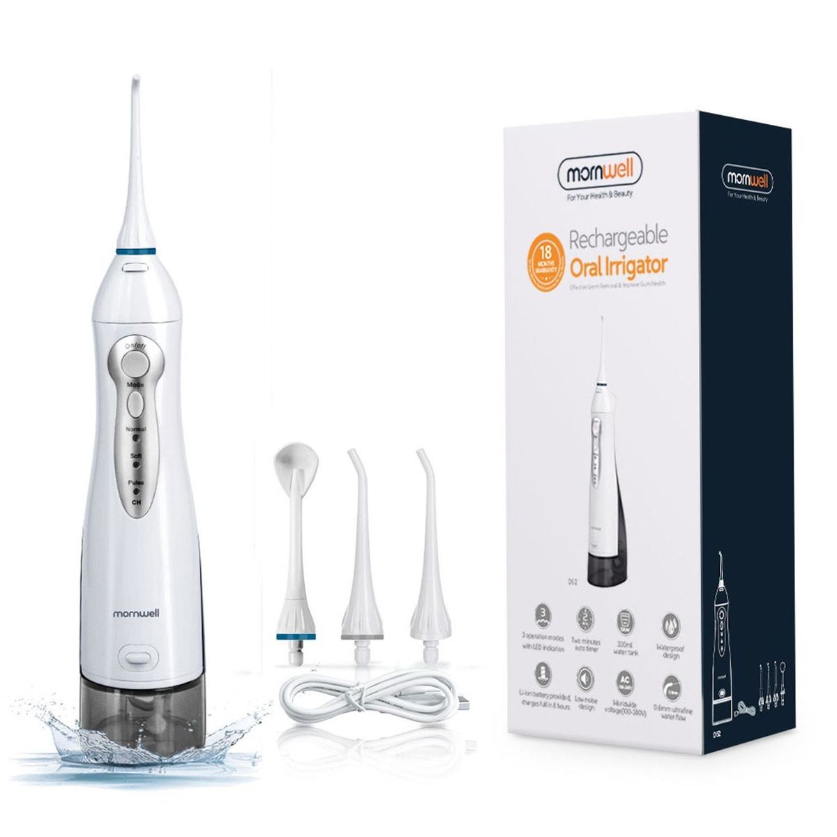 TIOZONEY - Limpiador Dental Portátil Recargable USB