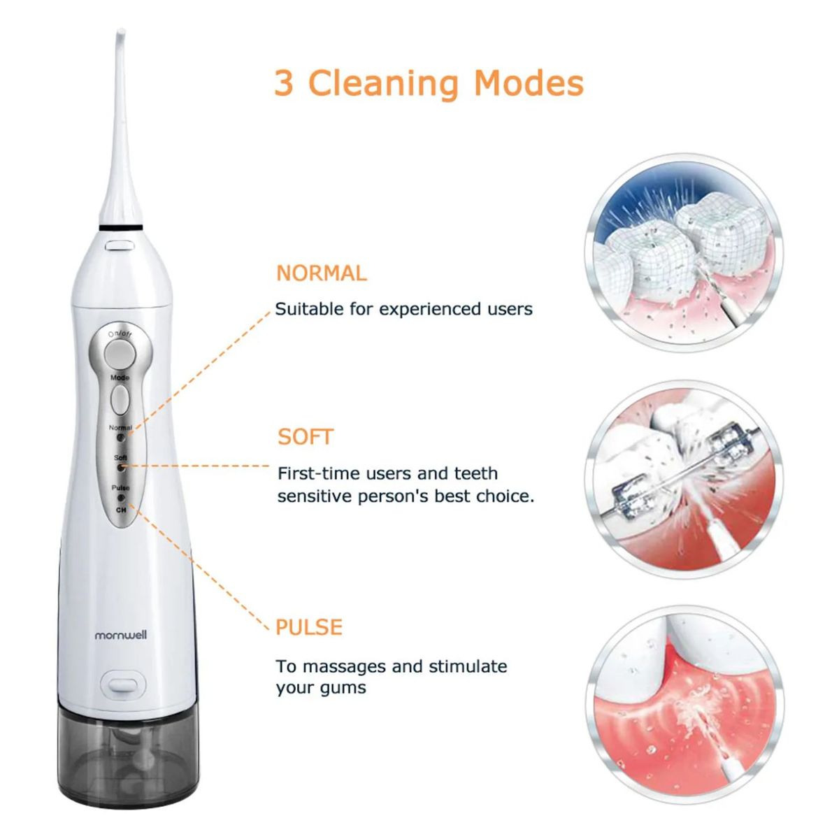 TIOZONEY - Limpiador Dental Portátil Recargable USB