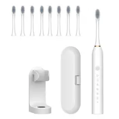 TIOZONEY - Cepillo de dientes eléctrico ultrasónico con temporizador para adultos