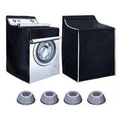TIOZONEY - Funda para Lavadora Impermeable Cubiera de Lavadora y Secadora