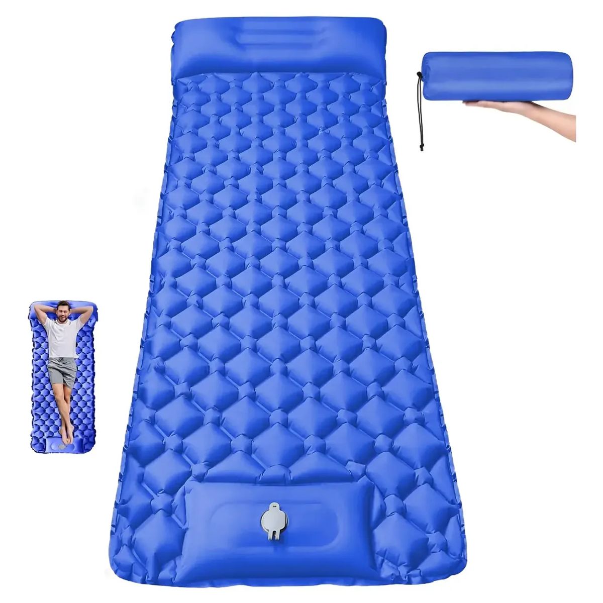 GENERICO - Colchón Autoinflable Portátil Cama Para Acampar Colchoneta