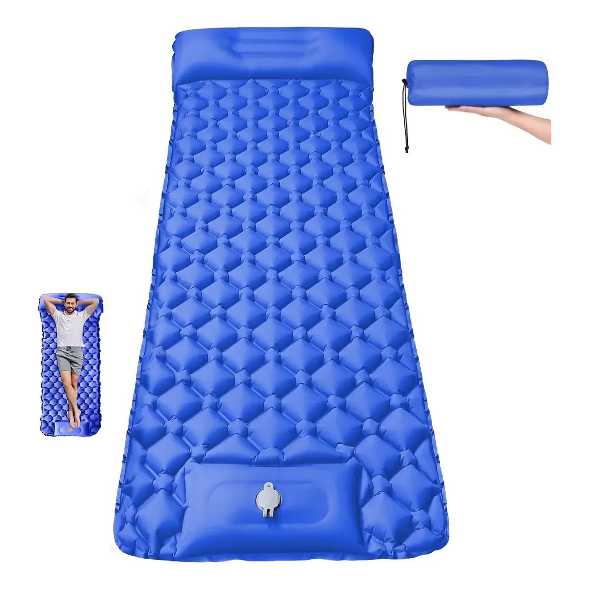 GENERICO - Colchón Autoinflable Portátil Cama Para Acampar Colchoneta