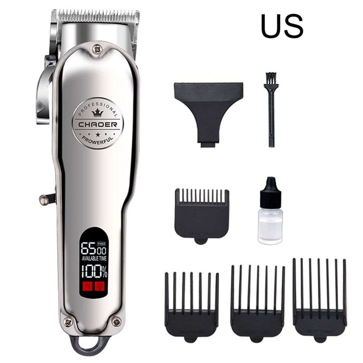TIOZONEY - Cortadora de cabello eléctrica C99 totalmente metálica