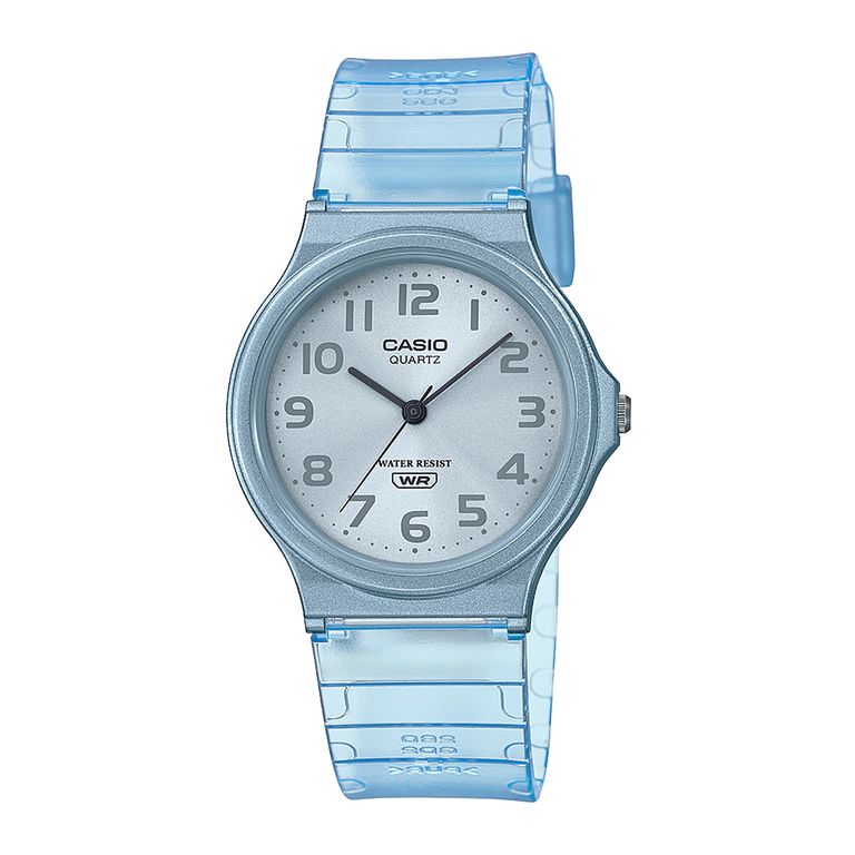 Reloj MQ-24S-2B MQ24S2B Mujer Analogo Resina Clasico Celeste TALLA UNICA
