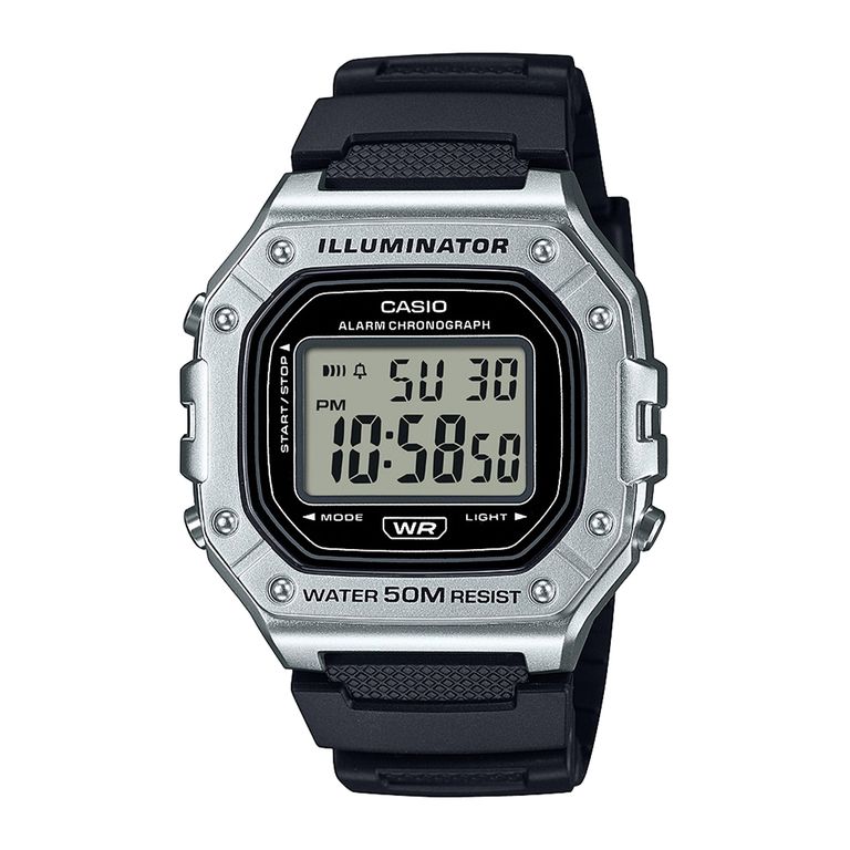 Reloj W-218HM-7A W218HM7A Vintage Hombre Digital Resina Deportivo Negro TALLA UNICA