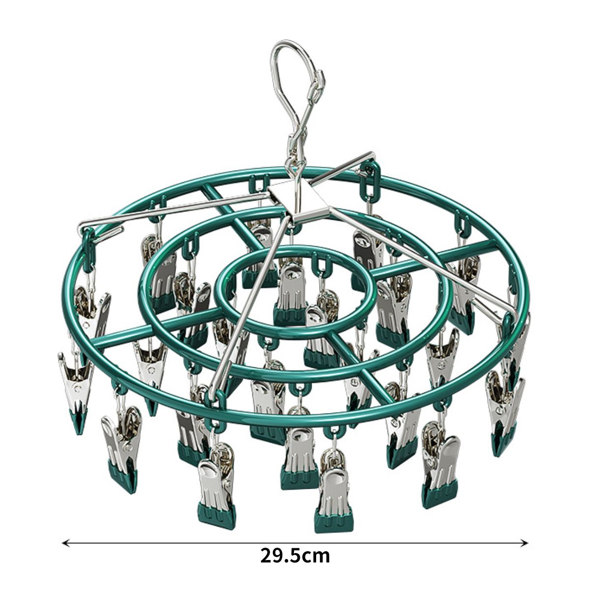 KINDA NICE - 2u Colgador De Calcetín Ropa Interior De 24 Clips Plegable