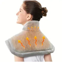 TIOZONEY - Almohadillas eléctricas para cuello y hombros