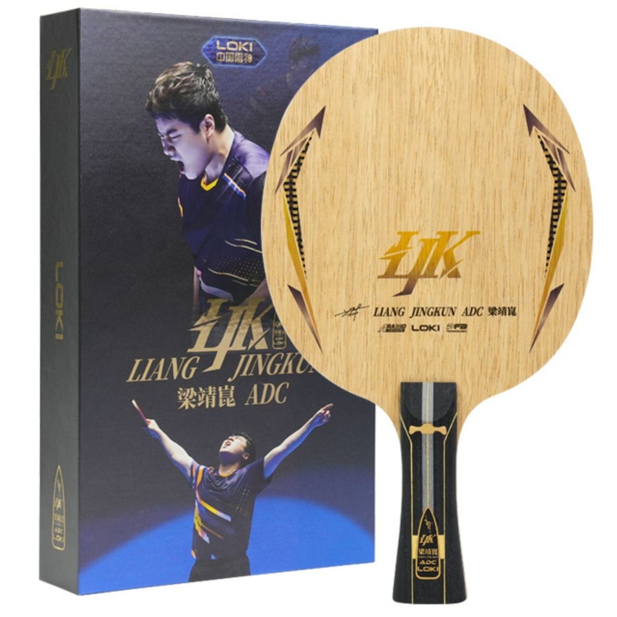 LOKI - Loki Madero Profesional Liang Jingkun ADC OFF+ Tenis de Mesa Mango Clásico