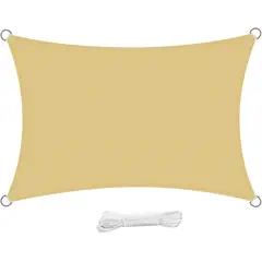 KUANGYE - Malla Sombra Vela Tela Lona Toldos 6x4 Raschel 90% Sombra