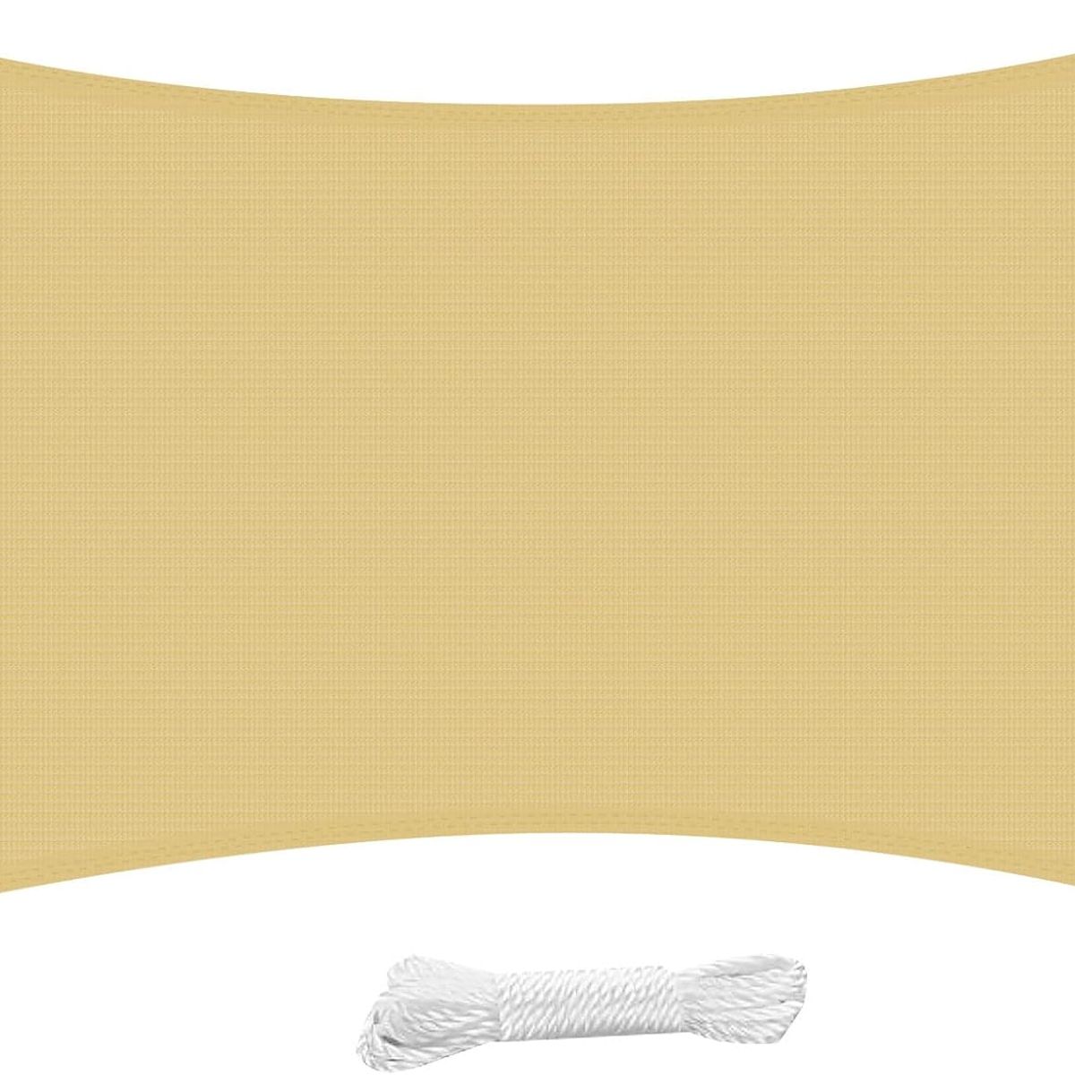 KUANGYE - Malla Sombra Vela Tela Lona Toldos 6x5 Raschel 90% Sombra