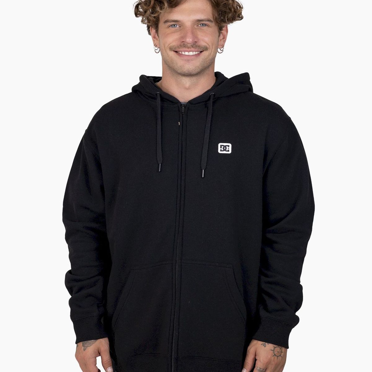 DC SHOES - Poleron Hombre Rebel Zh negro DC