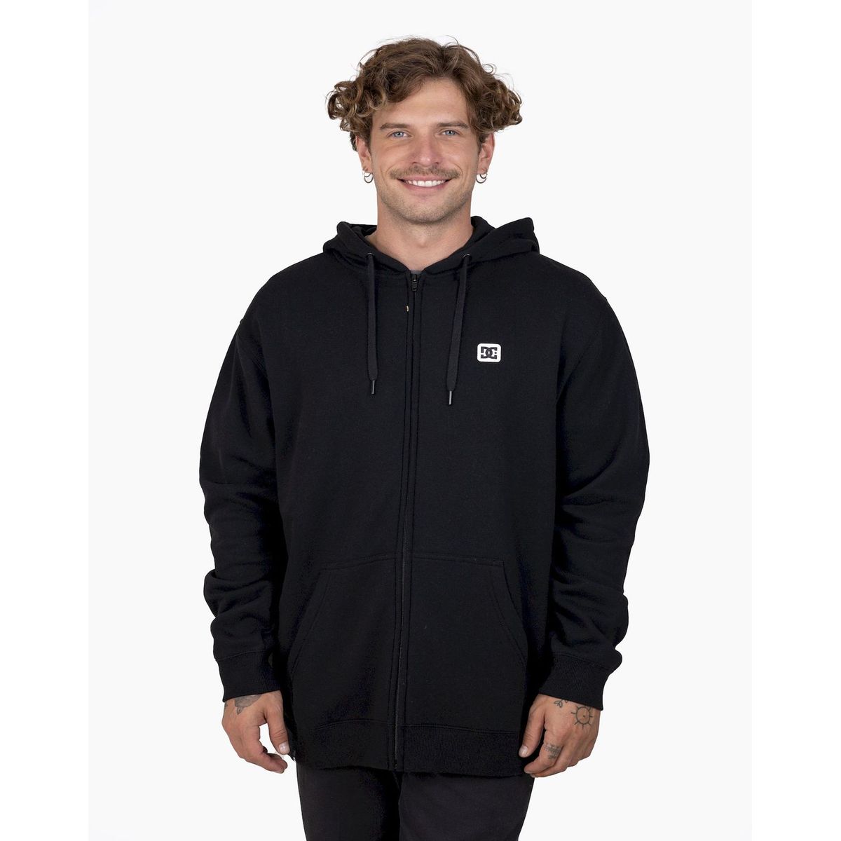 DC SHOES - Poleron Hombre Rebel Zh negro DC