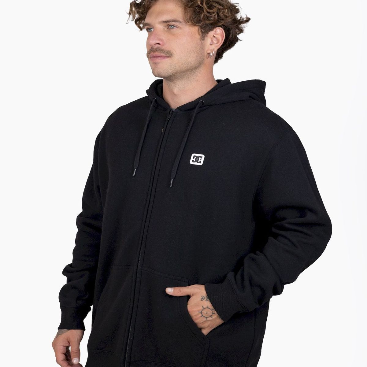 DC SHOES - Poleron Hombre Rebel Zh negro DC