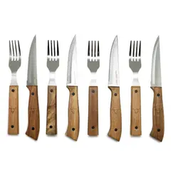 WAYU - SET DE CUCHILLOS Y TENEDORES PRM 8 PCS