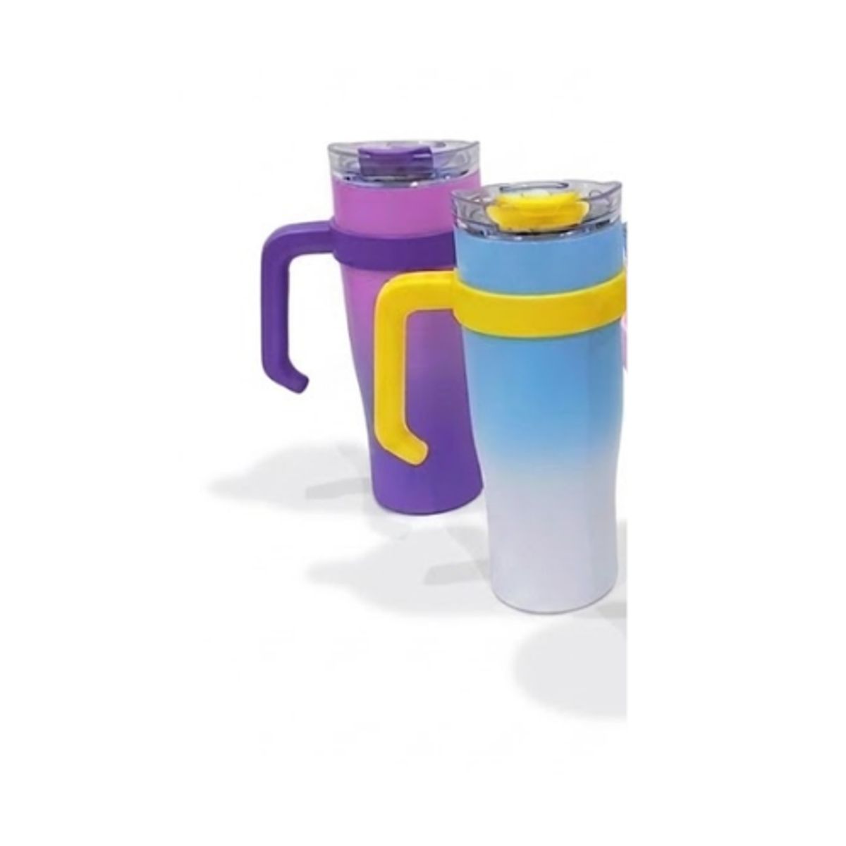 GENERICO - Vaso Térmico Degradado 1.2 Litros  - Acero Inoxidable con Asa y Sorbete