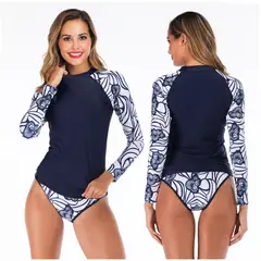 TIOZONEY - Traje De Baño Dos Piezas Manga Larga Natación