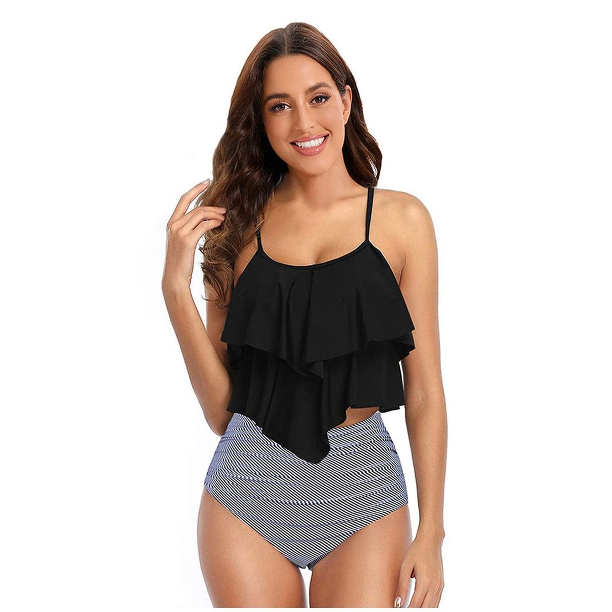 TIOZONEY - Traje de baño de dos piezas para mujer