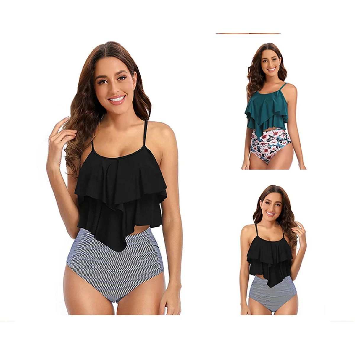 TIOZONEY - Traje de baño de dos piezas para mujer