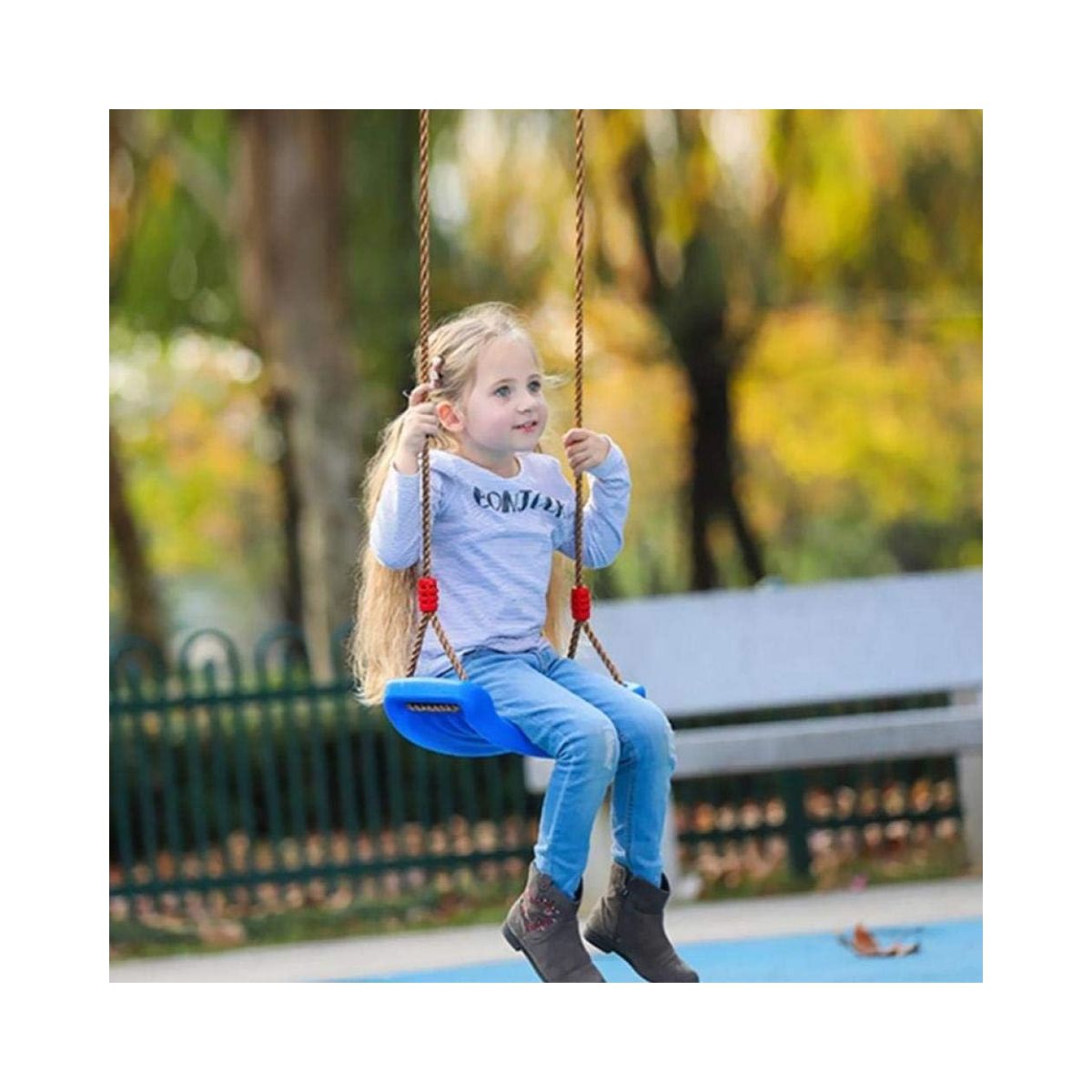 VIDA BUENAS - Columpio Ajustable Portátil Asiento Giratorio Para Niños