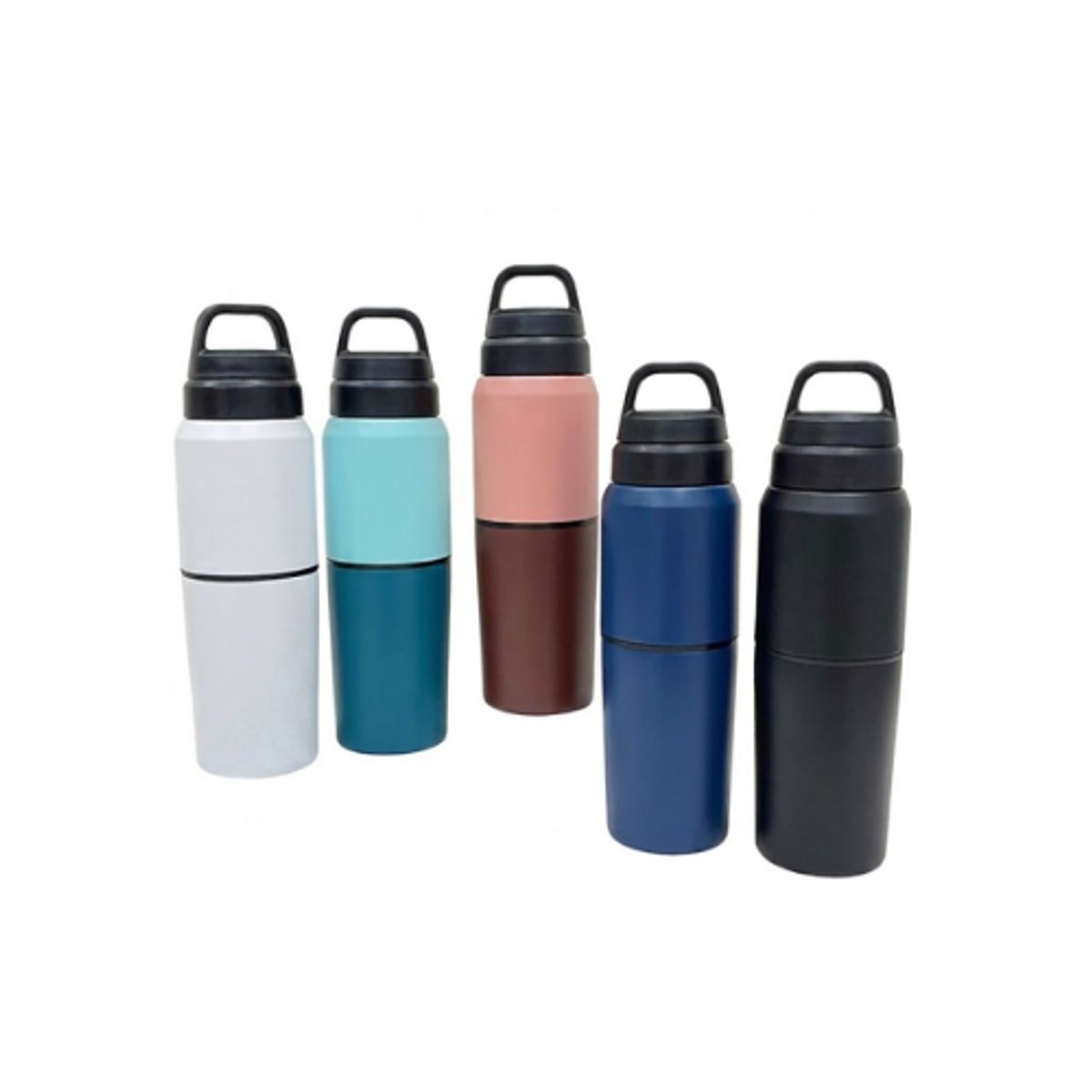 GENERICO - Termo 550ml - Botella + Taza Desmontable - Acero Inoxidable