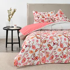 AMERICAN FAMILY - CUBRECAMA PLUMON ESTAMPADO TROPICO BY CANNON 2 PLAZAS