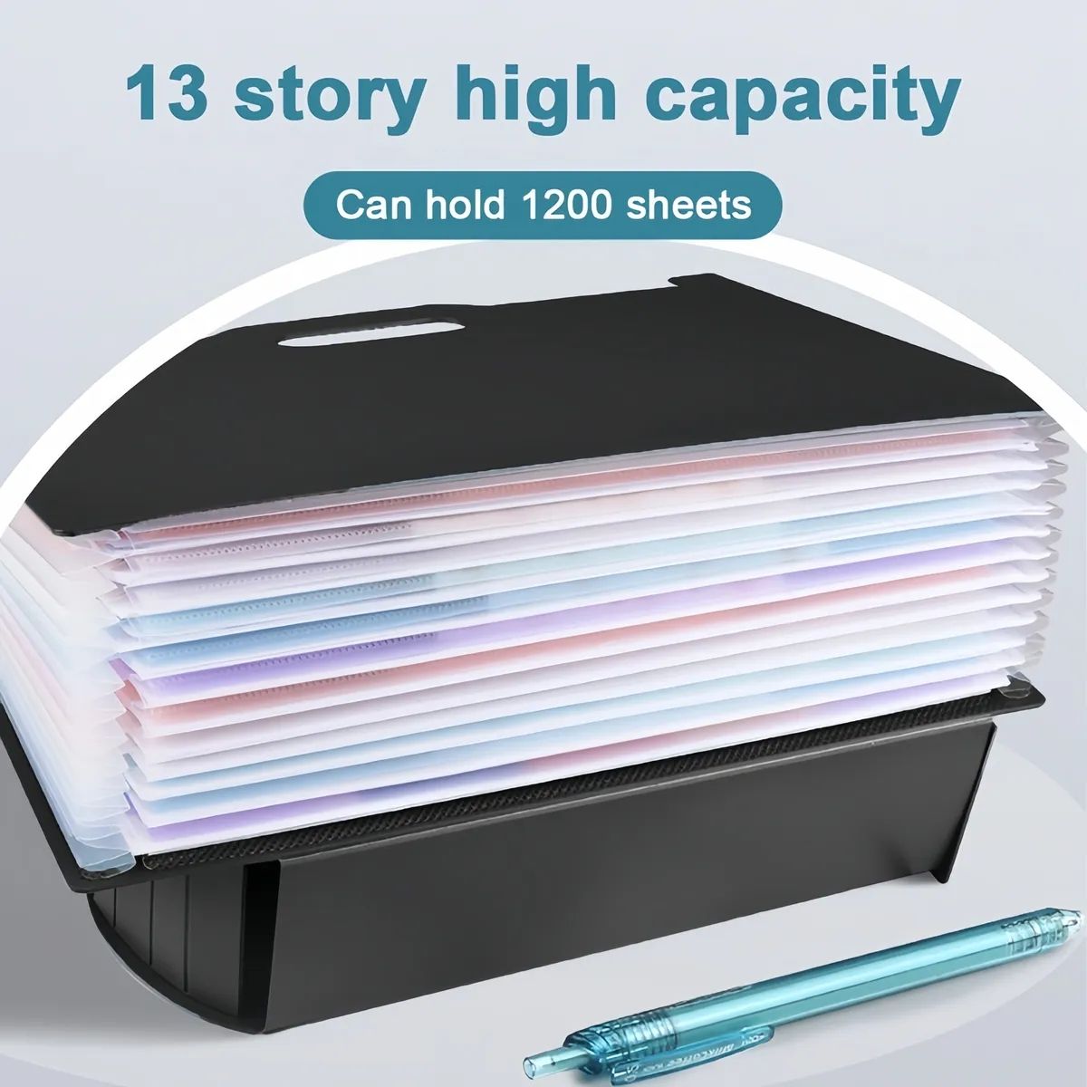 VIDA BUENAS - Accordions Bag 13 Layer Pen Box Expandable 2605n