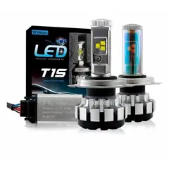 VIDA BUENAS - Kit Ampolletas LED H4 80000LM 6000K, 8-48V con Ventilador, Foco CSP para Auto y Moto