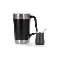 GENERICO - Kit 1.9 Litros - Botella Térmico- Vaso Grande y Complemento