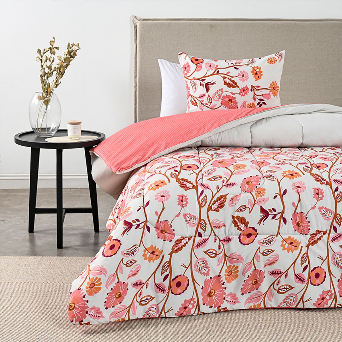 AMERICAN FAMILY - CUBRECAMA PLUMON ESTAMPADO TROPICO AMERICAN FAMILY BY CANNON 1.5 PLAZAS