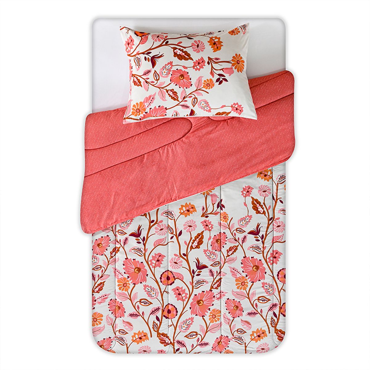 AMERICAN FAMILY - CUBRECAMA PLUMON ESTAMPADO TROPICO AMERICAN FAMILY BY CANNON 1.5 PLAZAS
