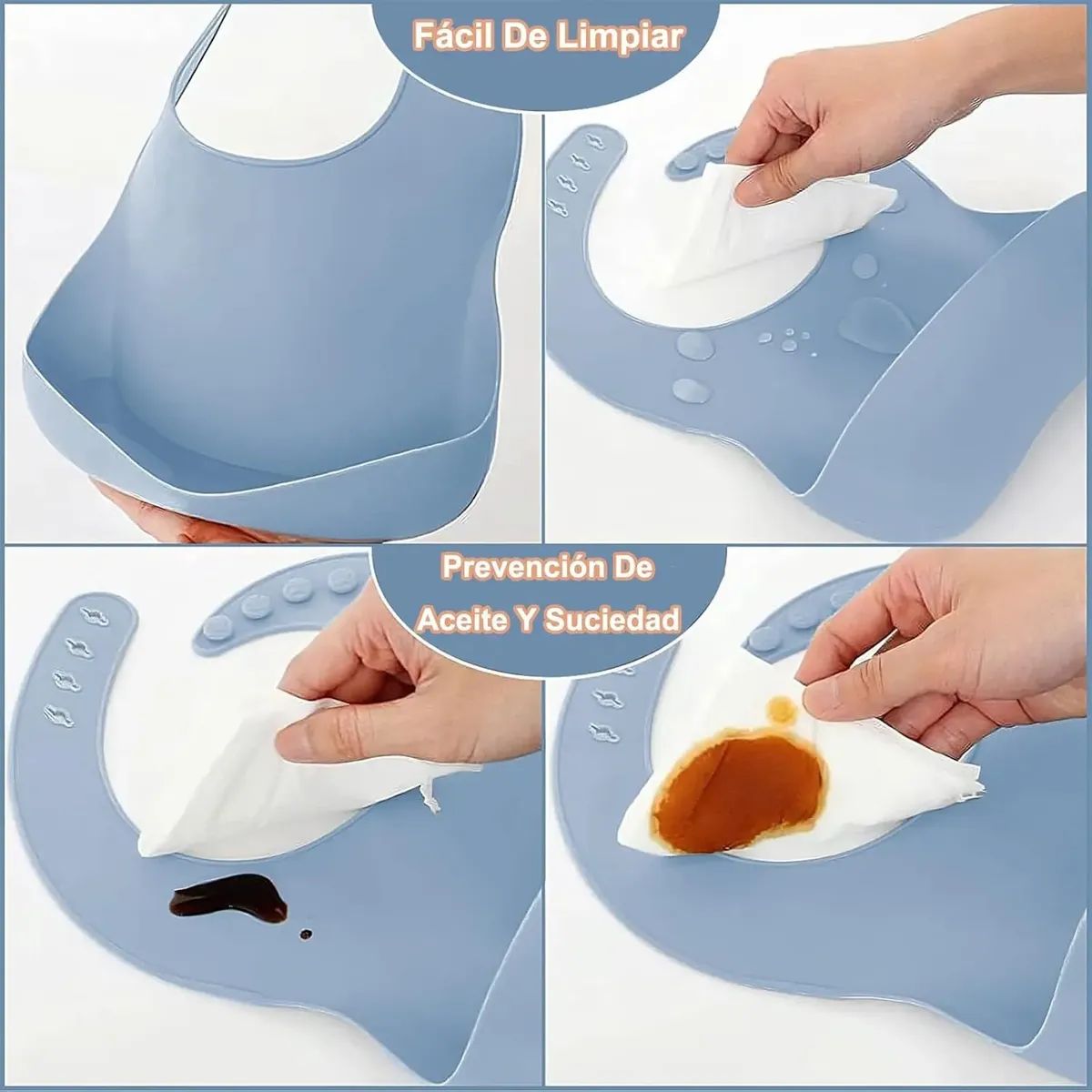 GENERICO - Set De Alimentación Silicona Dividida Con Ventosa Bebés 9pz