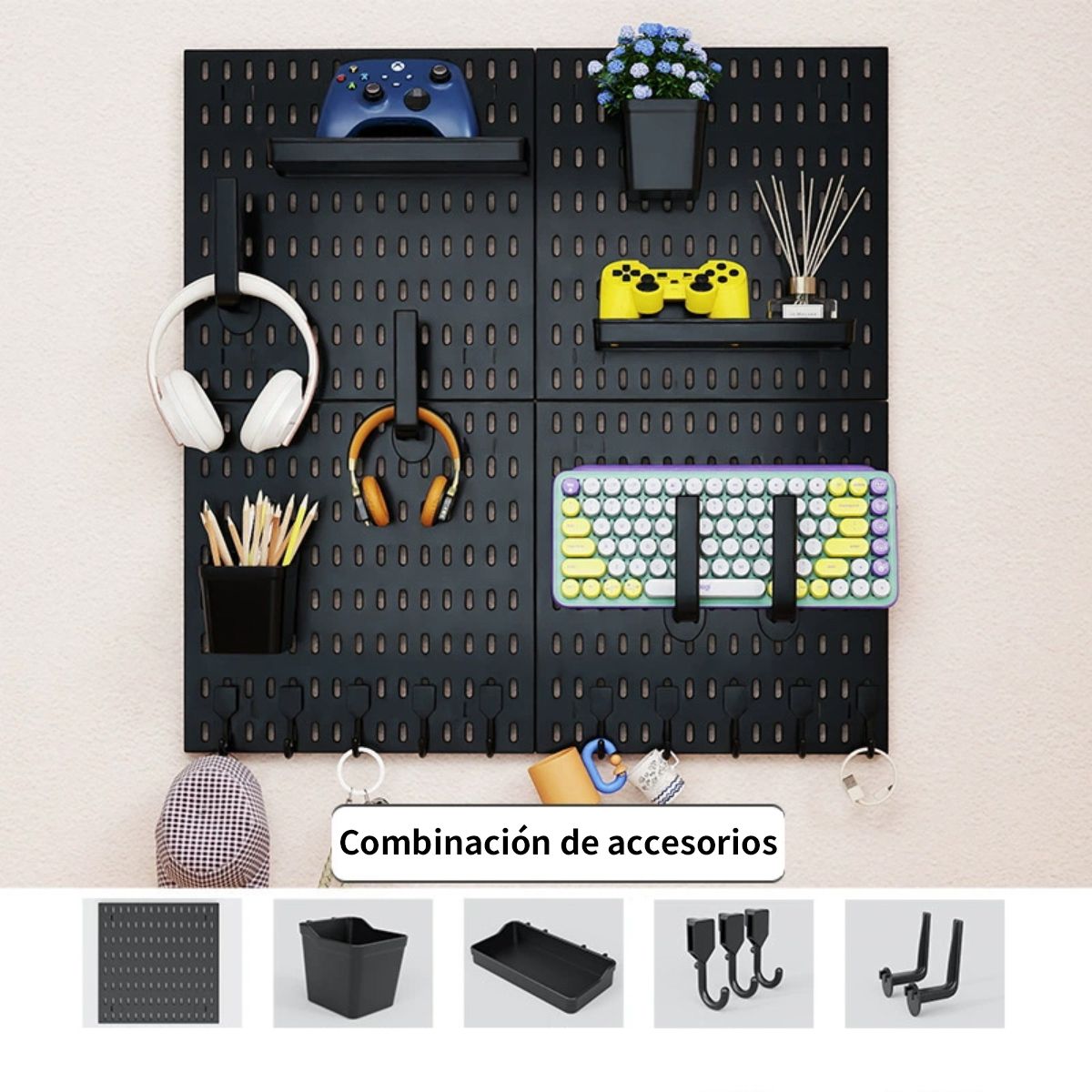 KINDA NICE - Organizador De Escritorio Pegado A La Pared