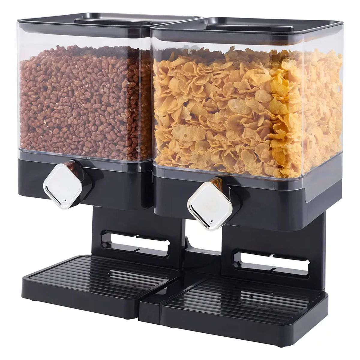GENERICO - Dispensador de Cereal Doble Aquila Dolce Negro Plástico 500g