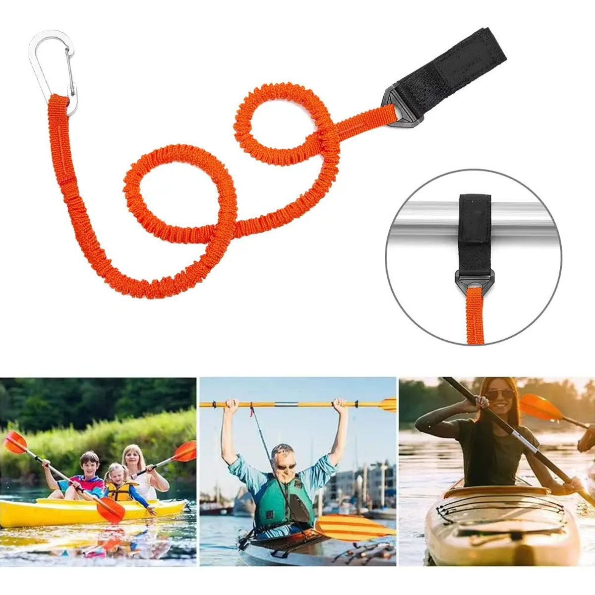 KUANGYE - Leash - Correa Elástica Anticaída Para Kayak  Remos  Cañas