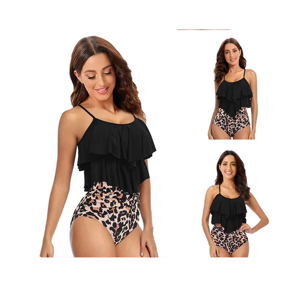 TIOZONEY - Traje de baño de dos piezas para mujer