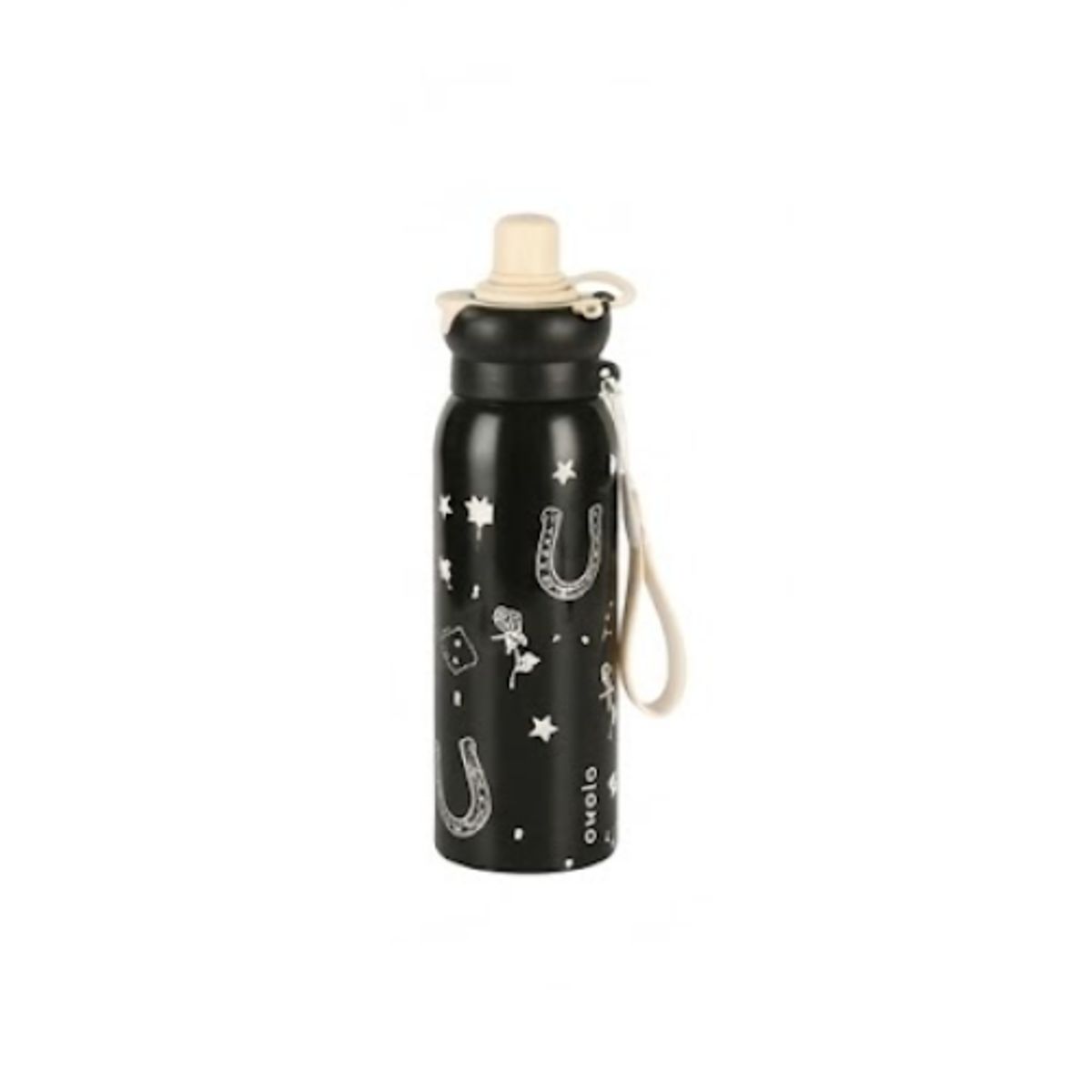 GENERICO - Botella Térmica  650ml- Acero Inoxidable Doble Pico con Sorbete y Correa