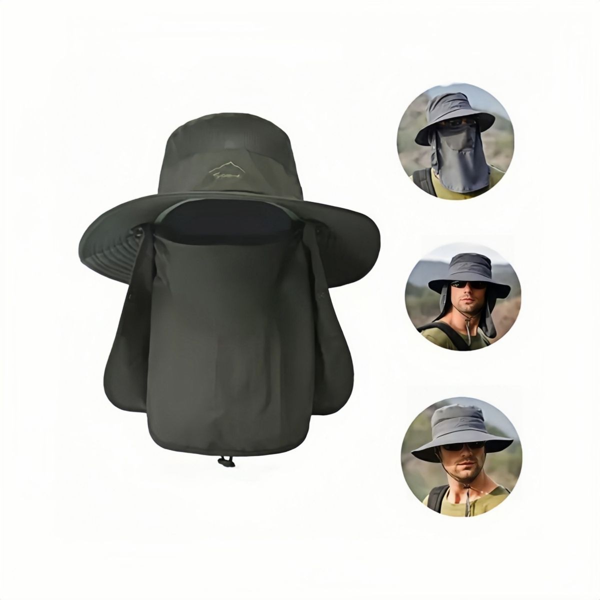 VIDA BUENAS - Gorro de Montañismo Senderismo Protección Solar, Verde