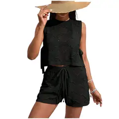 TIOZONEY - Vestido de playa para mujer - Negro