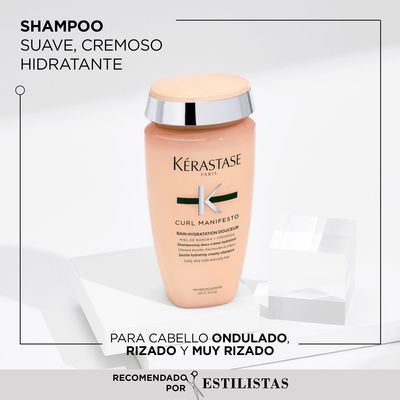 Imagen 2 del producto Shampoo Hidratante Cabello Rizado Bain Hydratation Douceur Curl Manifesto 250ml