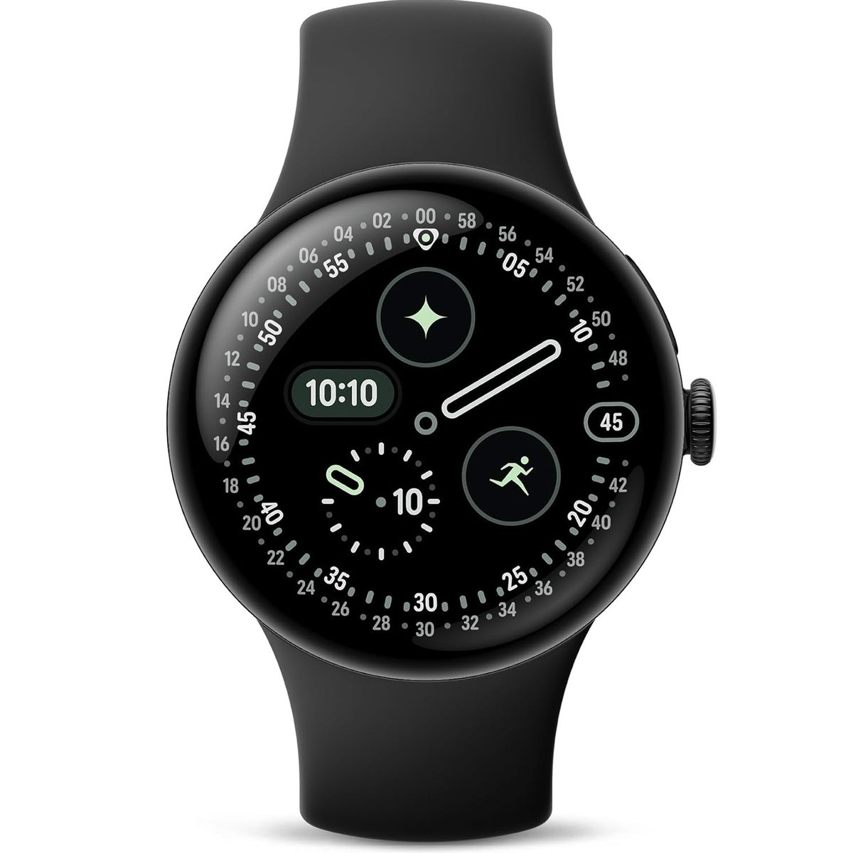 GOOGLE - Google Pixel Watch 4 (41mm) Bluetooth Smartwatch - Matte Black/Obsidian Band