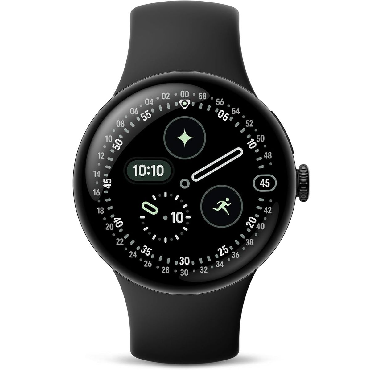GOOGLE - Google Pixel Watch 4 (41mm) Bluetooth Smartwatch - Matte Black/Obsidian Band
