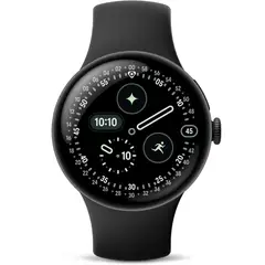 GOOGLE - Pixel Watch 4 (41mm) Bluetooth Smartwatch - Matte Black/Obsidian Band