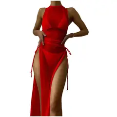 TIOZONEY - Conjunto de tres piezas de traje de baño para mujer